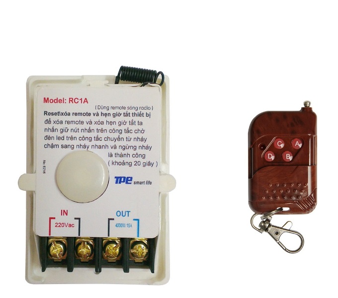 Bộ công tắc điều khiển từ xa công suất 4000W TPE RC1A